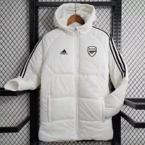 23-24 ARS White Hooded Cotton Coat Black Edge (黑色边) 棉衣