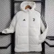 23-24 JUV White Hooded Cotton Coat Black Edge (黑色边) 棉衣
