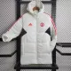 23-24 Man Utd White Hooded Cotton Coat Red Edge (红色边) 棉衣
