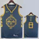 2023 WARRIORS XI #8 Grey Green Top Quality Hot Pressing NBA Jersey (V领)(定制款)