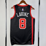 23-24 BULLS LAVINE #8 Black City Edition Top Quality Hot Pressing NBA Jersey