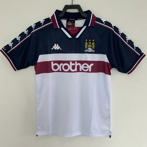 1997-1998 Man City Away Retro Soccer Jersey