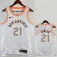 23-24 Sa Spurs DUNCAN #21 White City Edition Top Quality Hot Pressing NBA Jersey