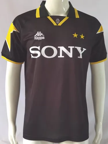 1995-1997 JUV Away Black Retro Soccer Jersey