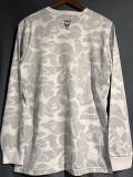 23-24 Inter Miami Grey White Joint Edition Long Sleeve Soccer Jersey (长袖) 猿