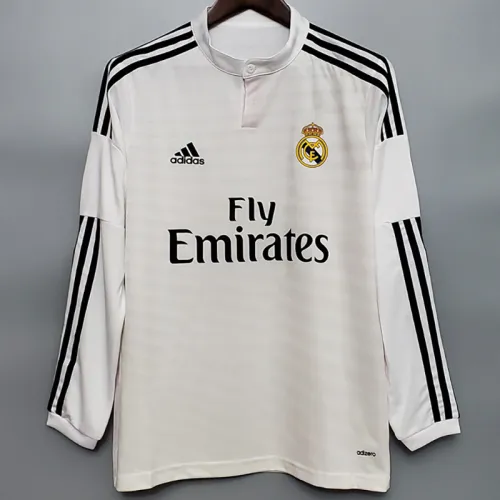 2014-2015 RMA Home Long Sleeve Retro Soccer Jersey