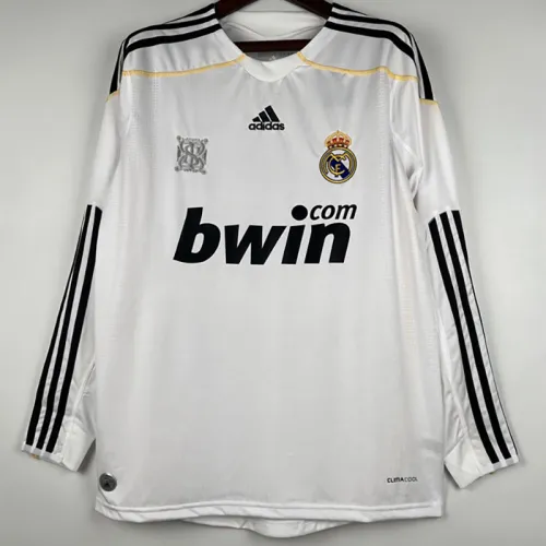 2009-2010 RMA Home Long Sleeve Retro Soccer Jersey