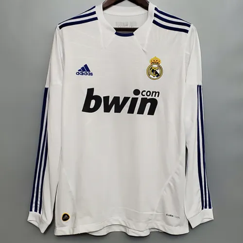 2010-2011 RMA Home Long Sleeve Retro Soccer Jersey