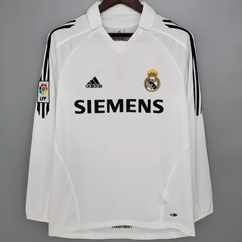 2005-2006 RMA Home Long Sleeve Retro Soccer Jersey
