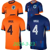 24-25 Netherlands Home Player Version Soccer Jersey