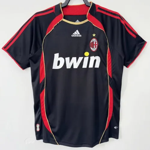 2006-2007 ACM Away Black Retro Soccer Jersey