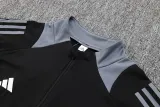 24-25 AD Black Half Pull Tracksuit #06 (半拉链)