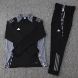 24-25 AD Black Half Pull Tracksuit #06 (半拉链)
