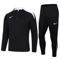2024 NK Black Half Pull Tracksuit #05(半拉链)(白色领)