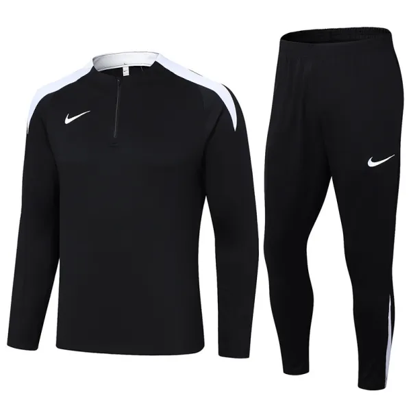 2024 NK Black Half Pull Tracksuit #05(半拉链)(白色领)