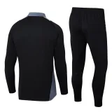24-25 AD Black Half Pull Tracksuit #06 (半拉链)