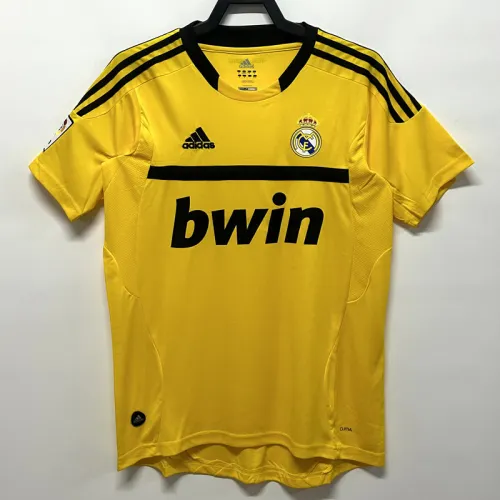 2011-2012 RMA Yellow GoalKeeper Retro Soccer Jersey