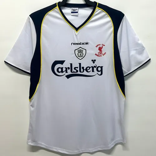 2001-2002 LIV Away Super Cup Final Retro Soccer Jersey