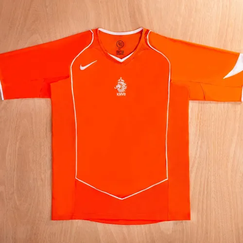 2004 Netherlands Home Retro Soccer Jersey