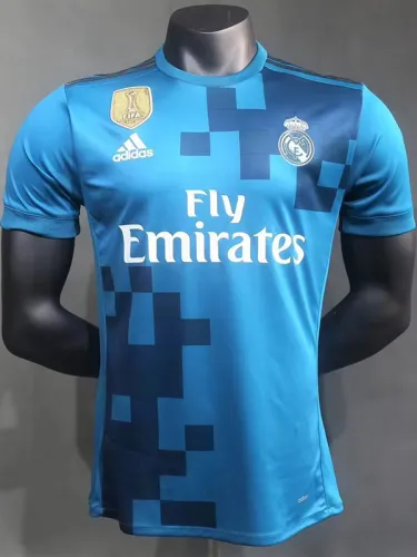 2017-2018 RMA Third Player Version Retro Soccer Jersey