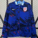 24-25 England Royal blue & Blue Double Sided Windbreaker (双面风衣)