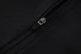 24-25 Portugal Black Half Pull Tracksuit (半拉链)