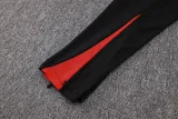 24-25 Portugal Black Half Pull Tracksuit (半拉链)