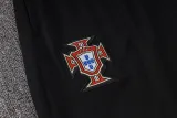 24-25 Portugal Black Half Pull Tracksuit (半拉链)