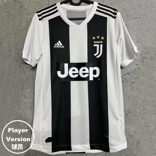 2018-2019 JUV Home Retro Player Version Soccer Jersey