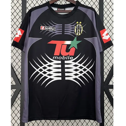 2001-2002 JUV Black GoalKeeper Retro Soccer Jersey