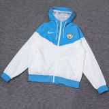 24-25 Man City Blue White Windbreaker (High Quality)球员
