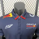 2024 F1 Red Bull #1 Polo Royal Blue Racing Suit (有领)