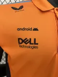 2024 McLaren #4 Polo Yellow Black Racing Suit (有领)