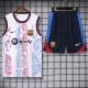 24-25 BAR White Tank top and shorts suit (印花)