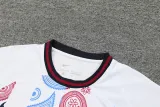 24-25 BAR White Training Short Suit (印花)