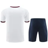 24-25 BAR White Training Short Suit (印花)
