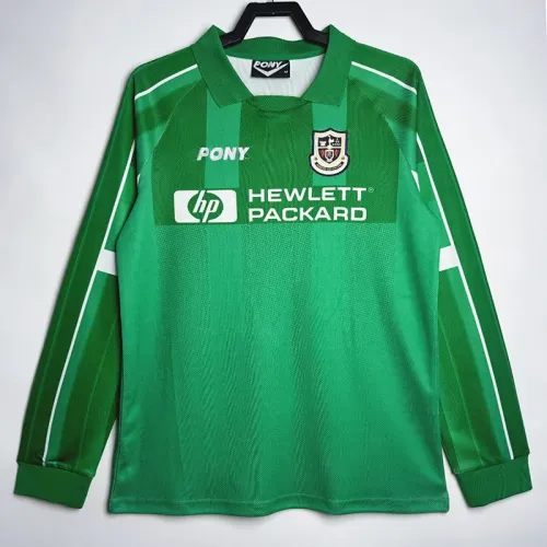1997-1999 TOT Green GoalKeeper Long Sleeve Retro Soccer Jersey