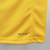 22-23 Lakers WESTBROOK #0 Yellow Top Quality Hot Pressing NBA Jersey(圆领)