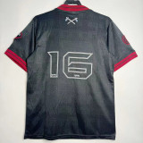2016 West Ham Iron Maiden #16 Black Retro Soccer Jersey