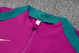 24-25 PSG Rose red Half Pull Tracksuit (半拉链)