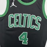 22-23 Celtics HOLIDAY #4 Black Top Quality Hot Pressing NBA Jersey (Trapeze Edition) 飞人版