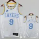 22-23 Lakers JAMES JR. #9 White Retro Top Quality Hot Pressing NBA Jersey