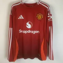 24-25 Man Utd Home Long Sleeve Soccer Jersey (长袖)