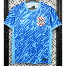 24-25 Corinthians Blue Goalkeeper Fans Soccer Jersey