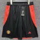 24-25 Man Utd Black Shorts Pants