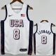 2024 Olympic Game USA LEONARD # 8 White Basketball Jersey
