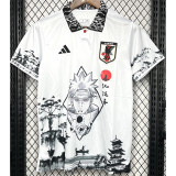 2024 Japan White Special Edition Fans Soccer Jersey (碳画鸣人)