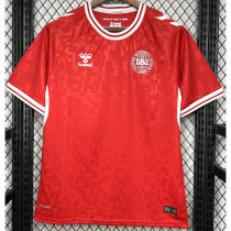 24-25 Denmark Home Fans Soccer Jersey 胶标