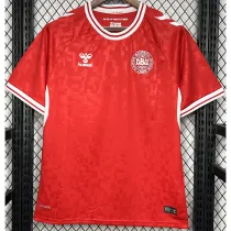 24-25 Denmark Home Fans Soccer Jersey 胶标