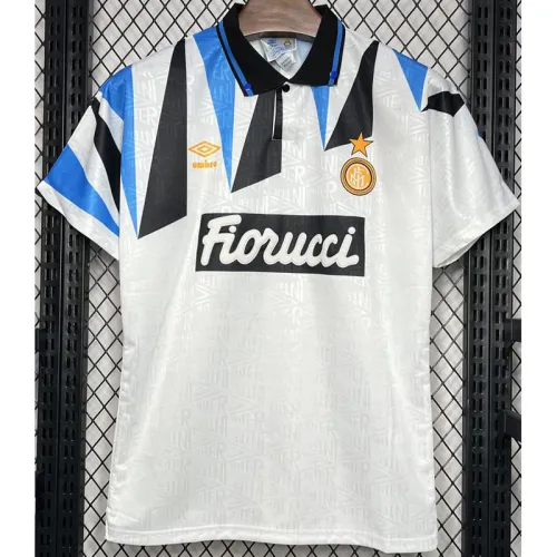 1991-1992 INT Away White Retro Soccer Jersey